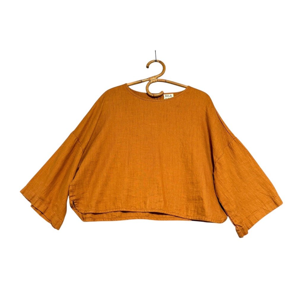 Beaton Linen | Utility Crop Rust Size XL 100% Linen